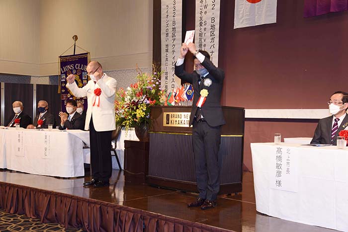 江釣子ライオンズクラブCN35周年　記念式典