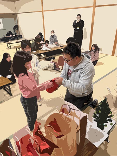 子ども食堂へお菓子を差入れ