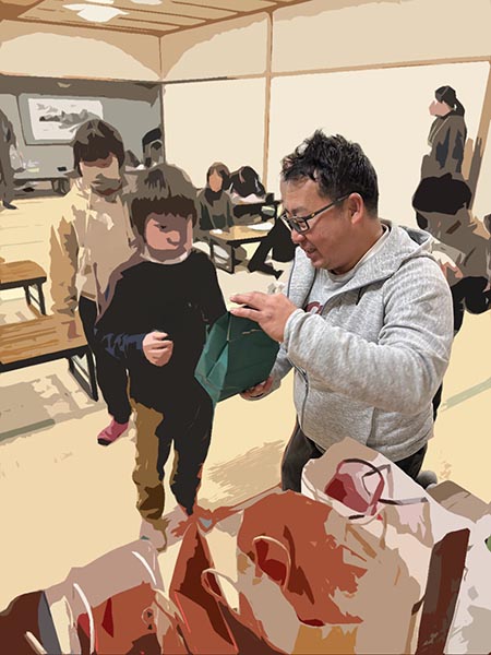 子ども食堂へお菓子を差入れ